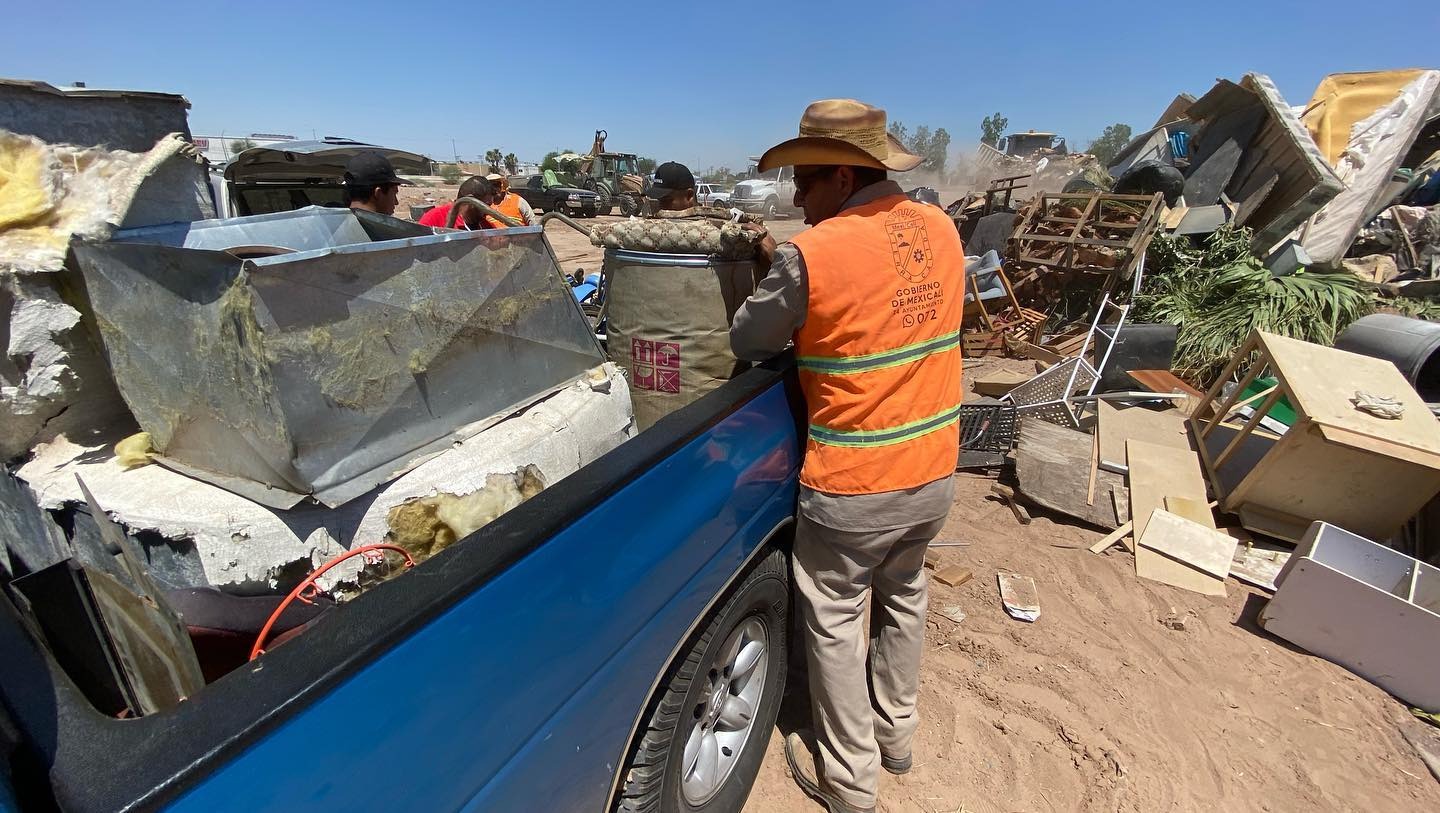 RECOLECTA GOBIERNO DE MEXICALI MÁS DE 3 MIL TONELADAS DURANTE EL OPERATIVO “MUEBLE VIEJO”